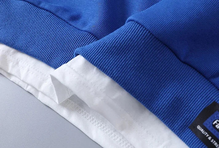 LONZA Clothes For Men Plain Male T Shirt White Pants Sets Alphabet Tracksuit Essential Top Offer Trend Popular Sports Suits Cool Kpop